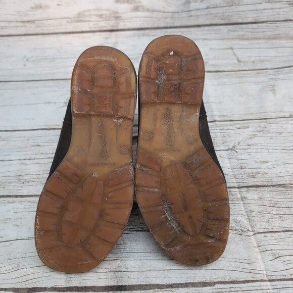 Blundstone Brown Leather Slip On Chelsea Boots Size AU 7.5 - Picture 13 of 14